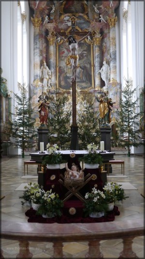 Altar mit Krippe, Weihnachten 2013