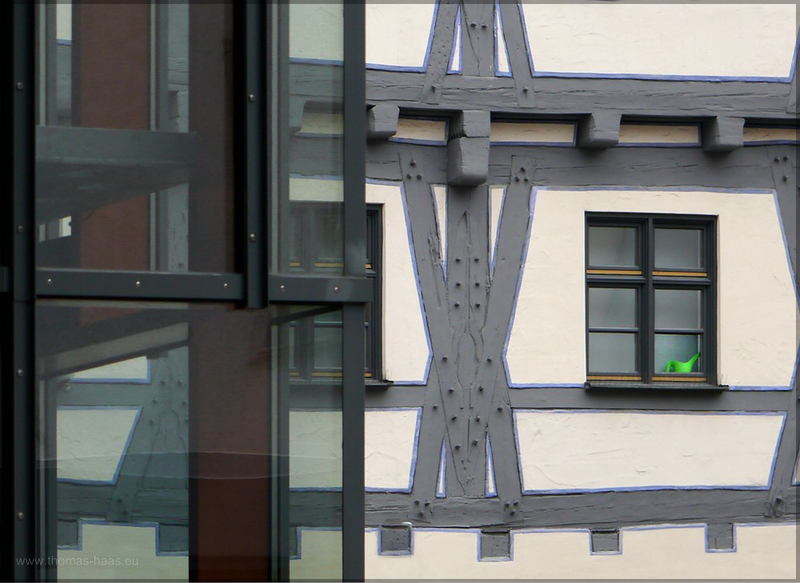 Fassaden und die "grüne Kanne", Oktober 2015