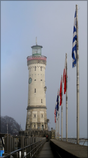 Leuchtturm in Lindau, Hafen, Dezember 2015