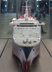 Schiffsmodell als Hinweis auf das Maritime Museum, HH, 2018