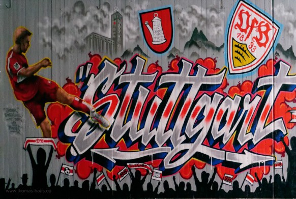 Graffiti im Stadion, VfB Stuttgart, 2018
