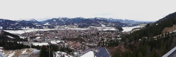 Panorama, Oberstdorf, Schattenbergschanze als Aufnahmenort, März 2019