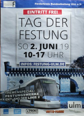 Plakat zum Festungstag 2019, Ulm