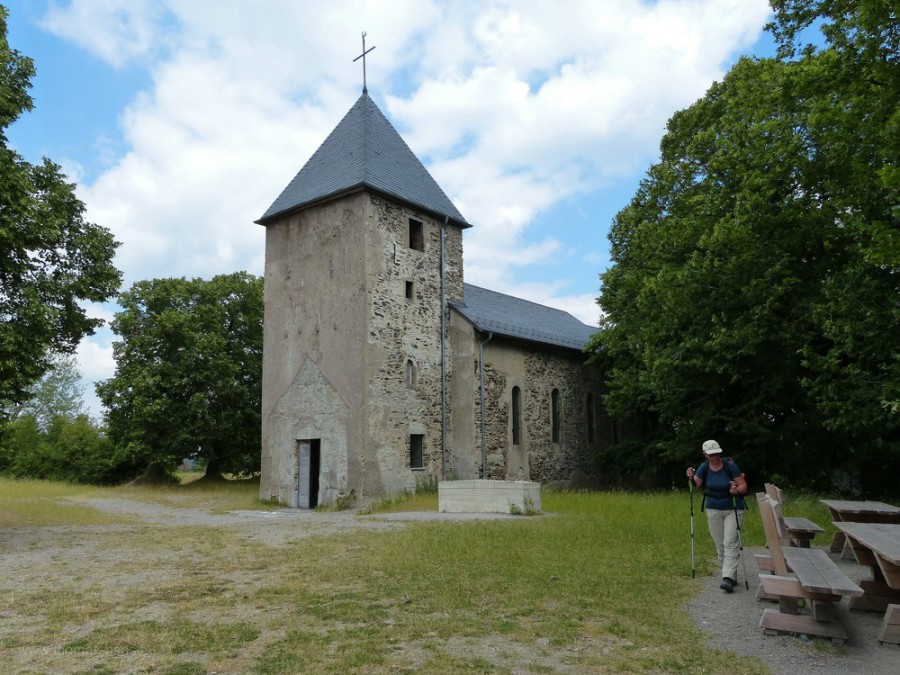 Kirche der Wüstung Wollseifen, Juli 2019
