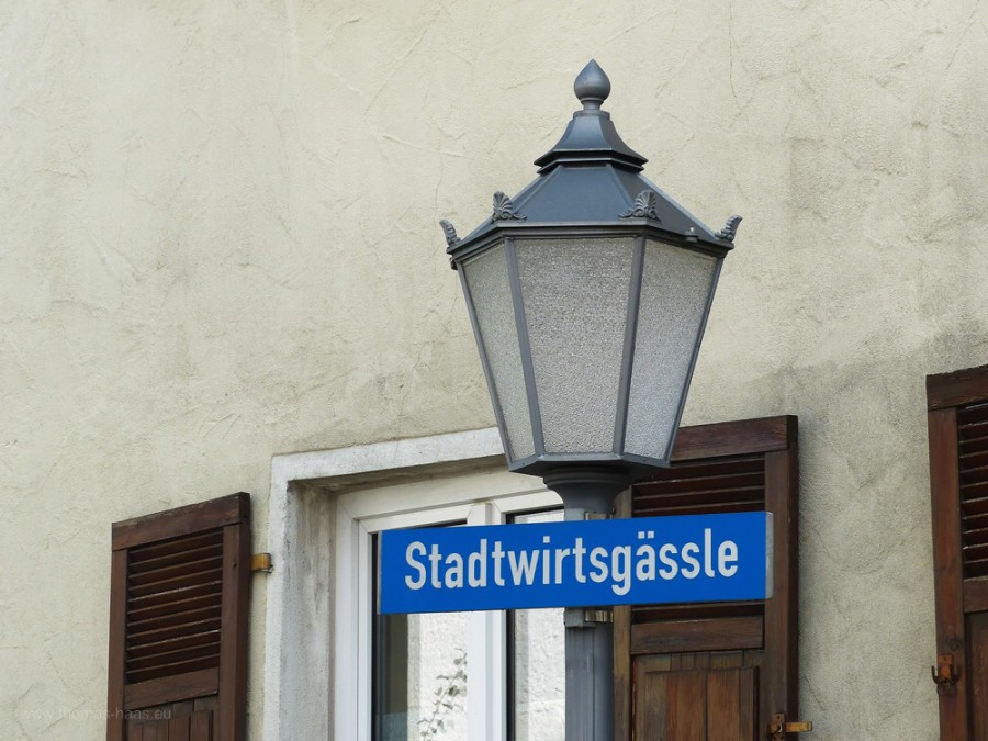 Straßenschild Stadtwirtsgässle, Ehingen