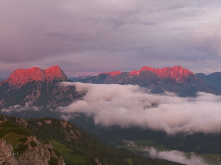 Alpenglühen in den Kalkalpen, 2019