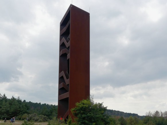 Der Rostige Nagel, die Aussichtsplattform in Senftenberg, Brandenburg