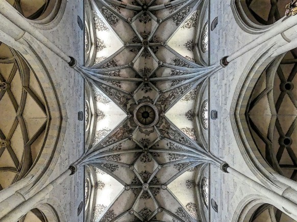 Münster St. Nikolaus in Überlingen, Blick ins Gewölbe, 2022