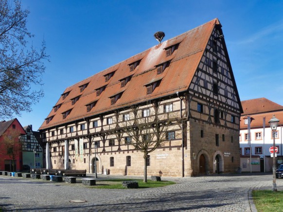 Spalt, altes Kornhaus, Museum HopfenBierGut, März 2023