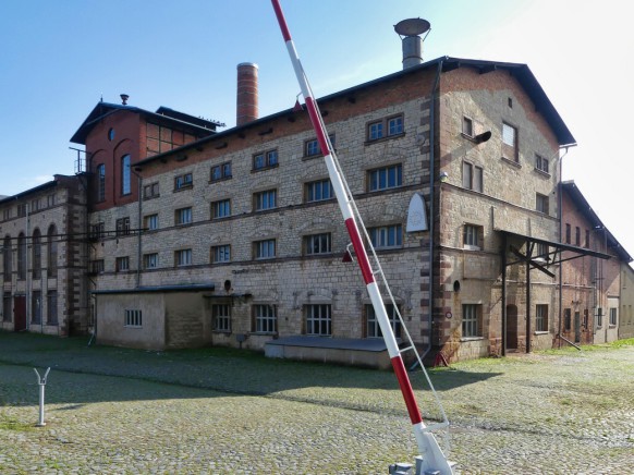 Gebäude der Zuckerfabrik in Oldisleben, aufgenommen im August 2023