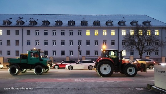 Bauernprotest, Neu-Ulm, Januar 2024