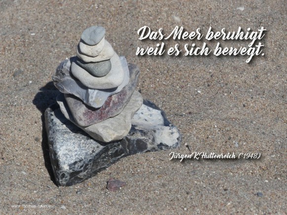 Motivation für den September 2026 - ein Steinmännchen an der Ostsee...